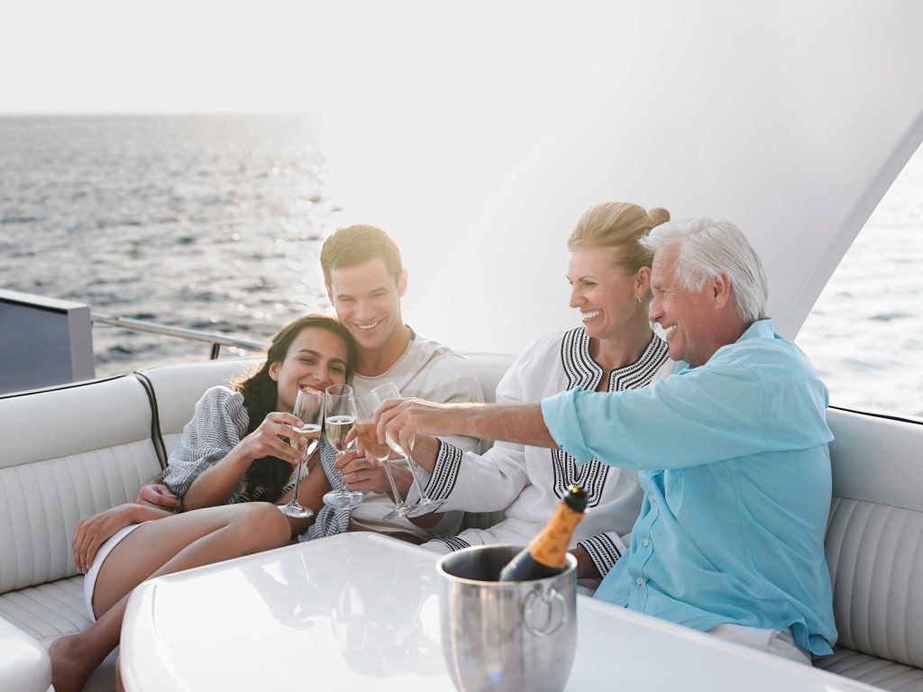 Family Celebrations On a yacht
